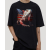 koszulka Iguana USA. T-shirt jakości premium SUB433 czarna koszulka oversize 100% bawełna